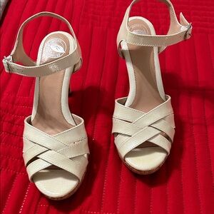 Nurture by Lamaze Cream Crisscross Heels